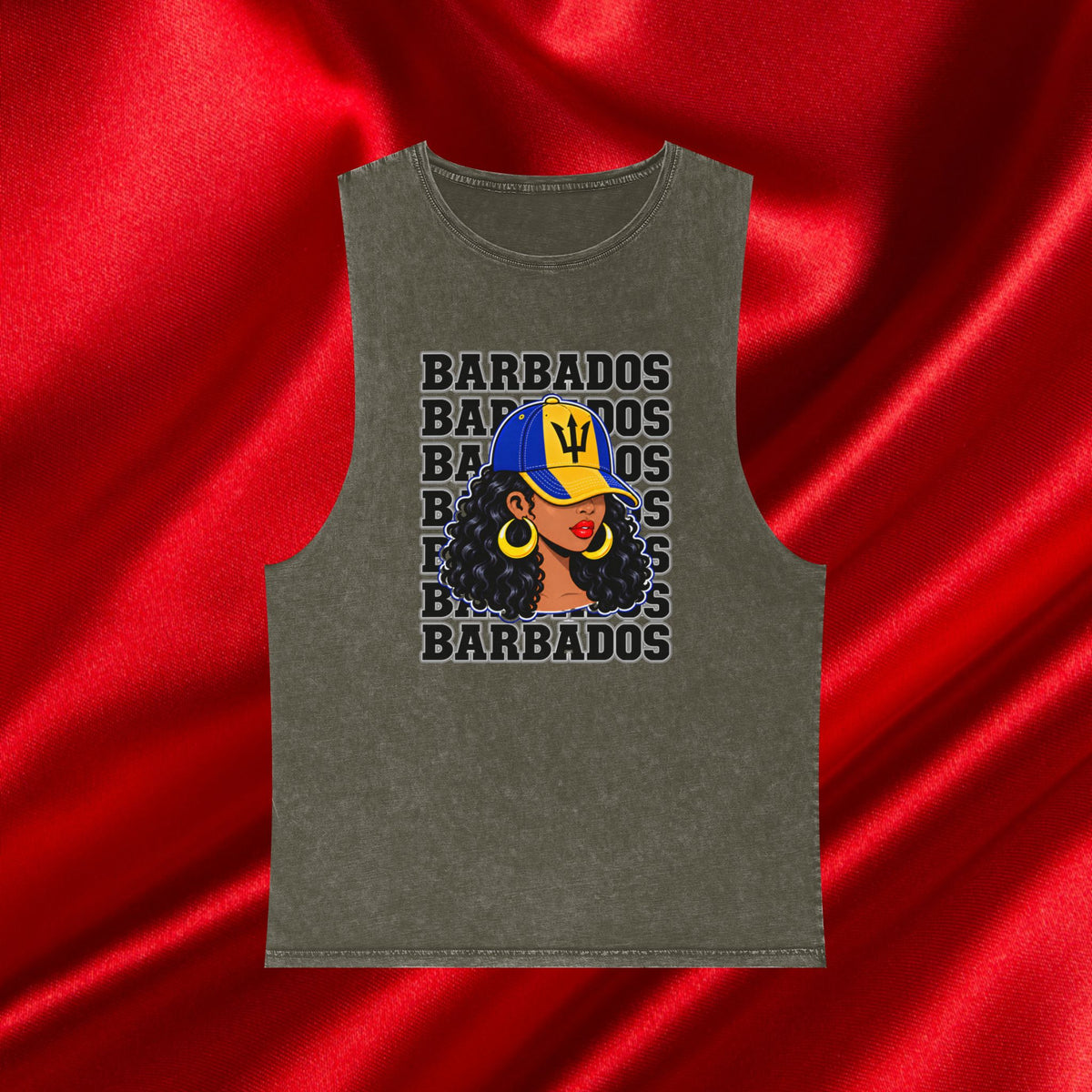 Barbados Girl Stonewash Tank Top