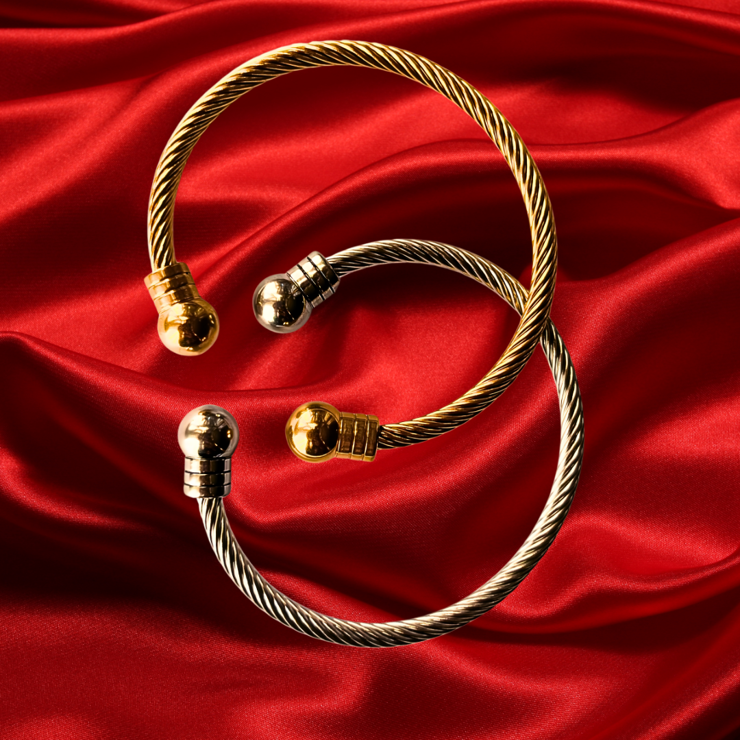 Ambergris Luxe Cable Bangles