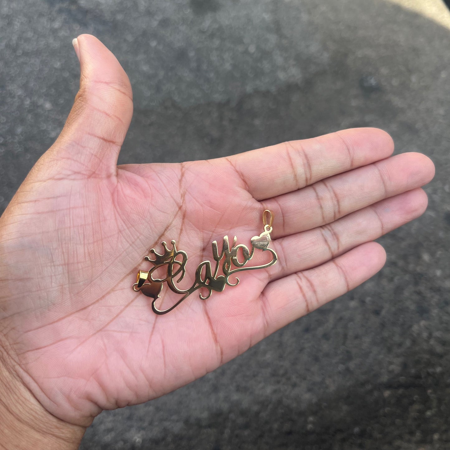 Belize Districts Crown Heart Pendant