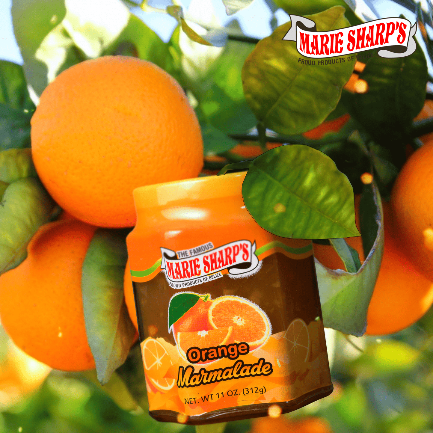 Marie Sharp's Jam - Orange Marmalade, 11 oz