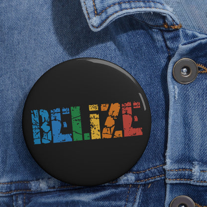 Colorful Belize Pin Button