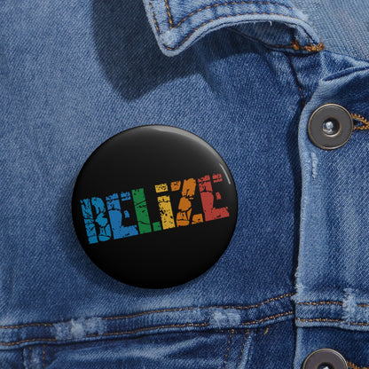 Colorful Belize Pin Button