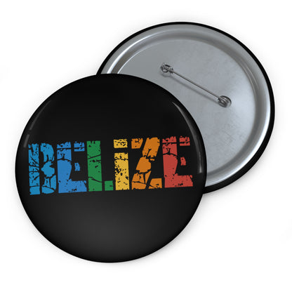 Colorful Belize Pin Button