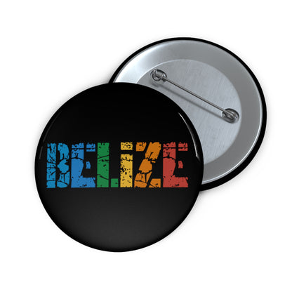 Colorful Belize Pin Button