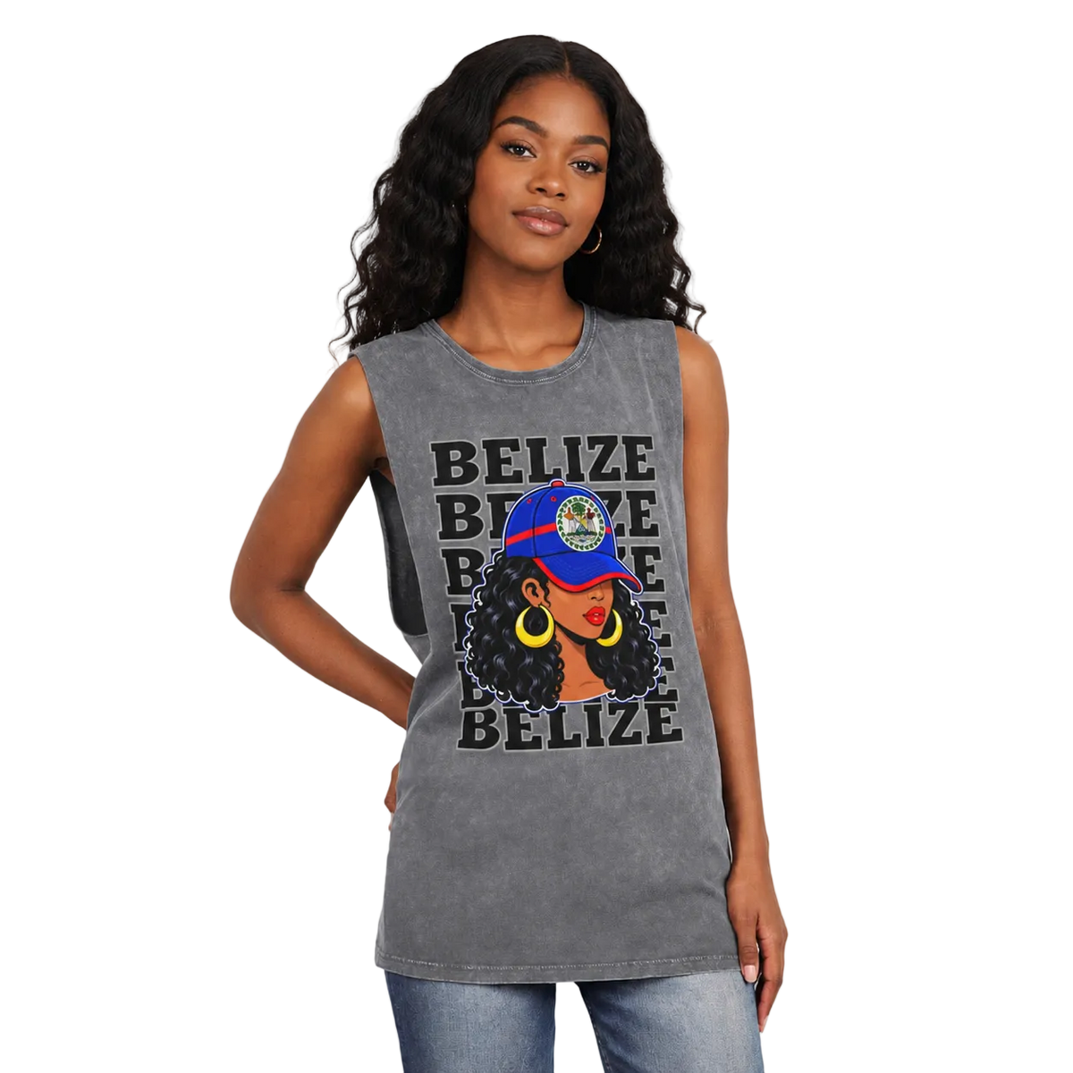 Belize Girl Stonewash Tank Top