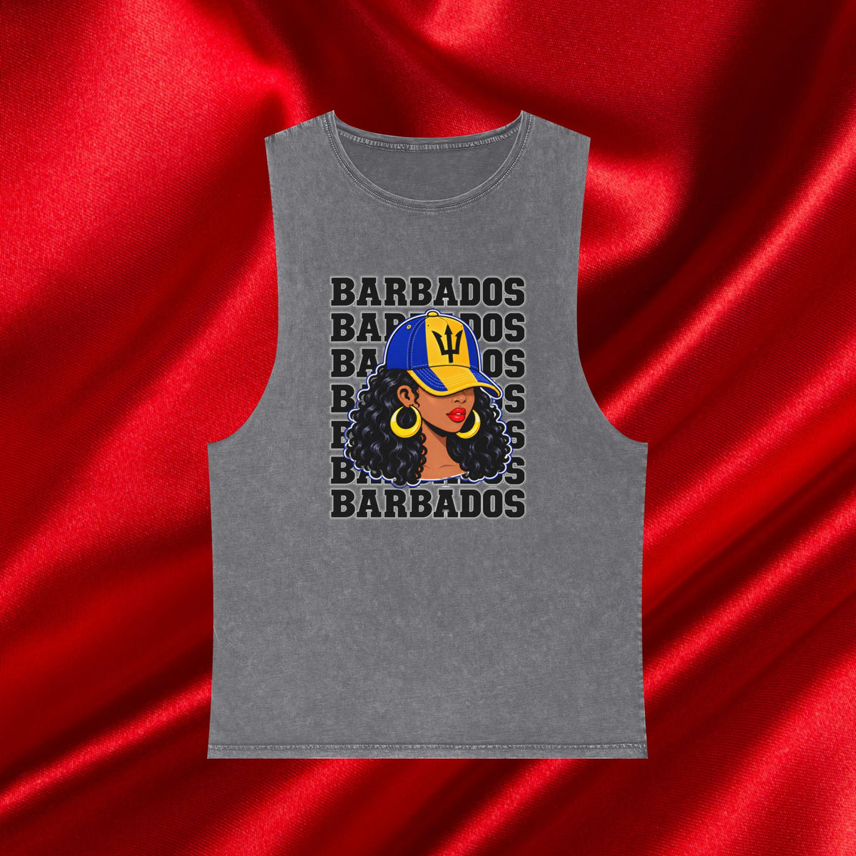 Barbados Girl Stonewash Tank Top