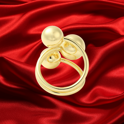 Trio Sphere Ring plated