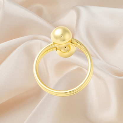 Belizean Ball Ring 18k gold plated