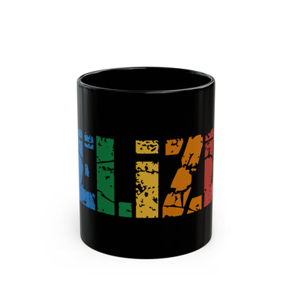 Belize sign colorful 11oz Black Mug