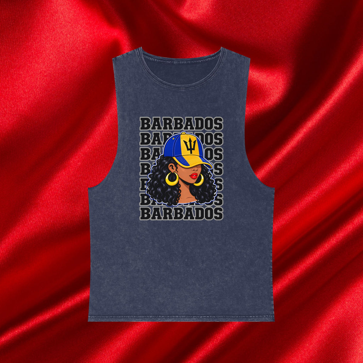 Barbados Girl Stonewash Tank Top