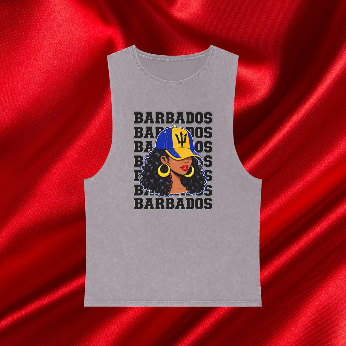 Barbados Girl Stonewash Tank Top