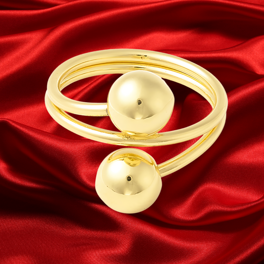 Belizean Ball Ring 18k gold plated