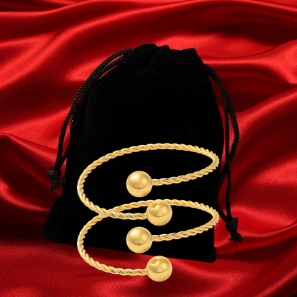 Harmony Loops Bangles with complimentary Velvet Storage Pouch