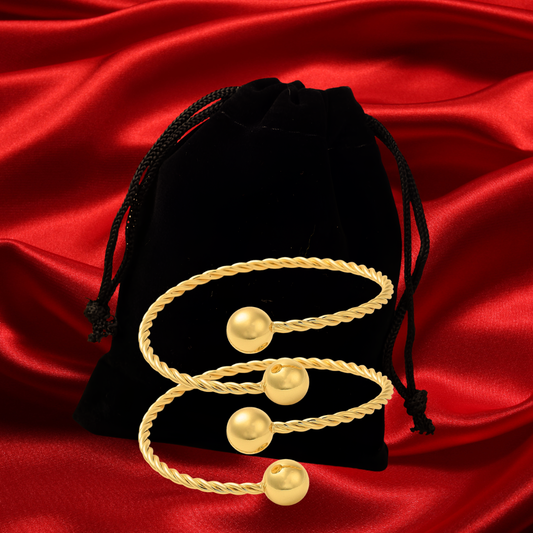 Harmony Loops Bangles with complimentary Velvet Storage Pouch