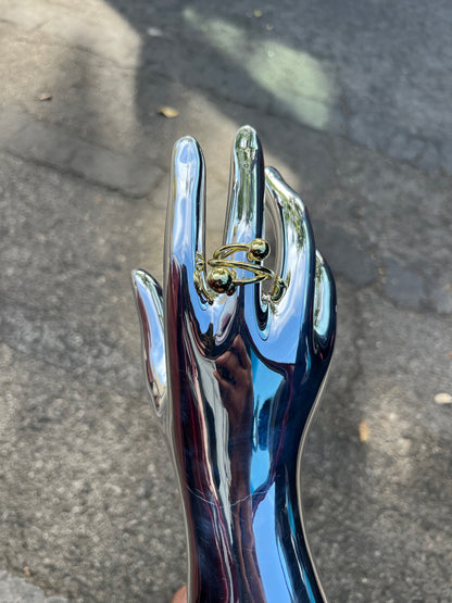 Calypso Wrap Cuff Ring 18k gold plated