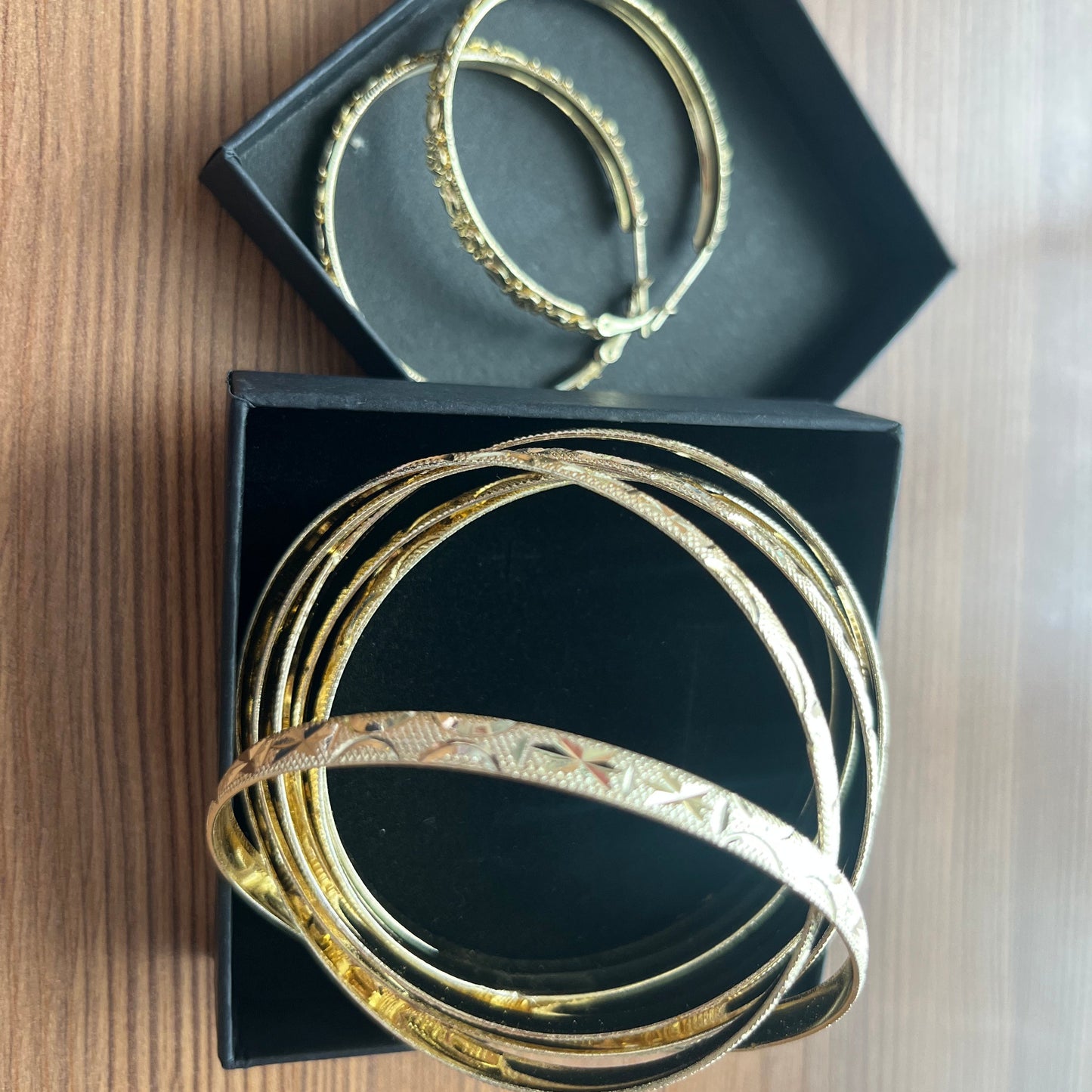 Golden Hour Stacking Hoops Set