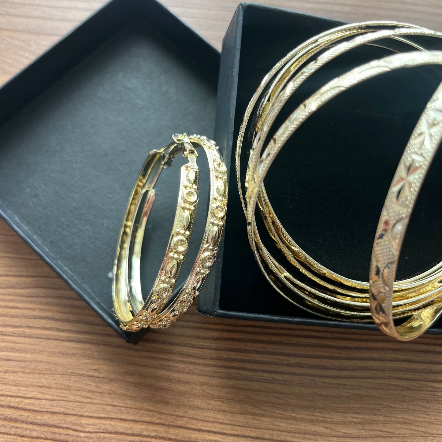 Golden Hour Stacking Hoops Set