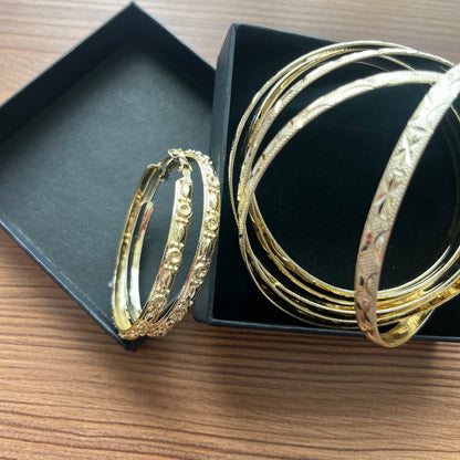 Golden Hour Stacking Hoops Set