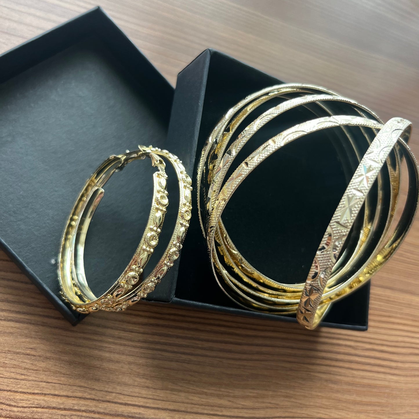 Golden Hour Stacking Hoops Set