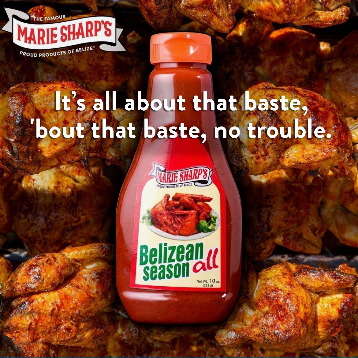 Marie Sharp's Belizean Season-All, 10 oz (Red Recado / Annatto / Achiote Paste)