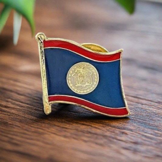 Belize Flag enamel pin