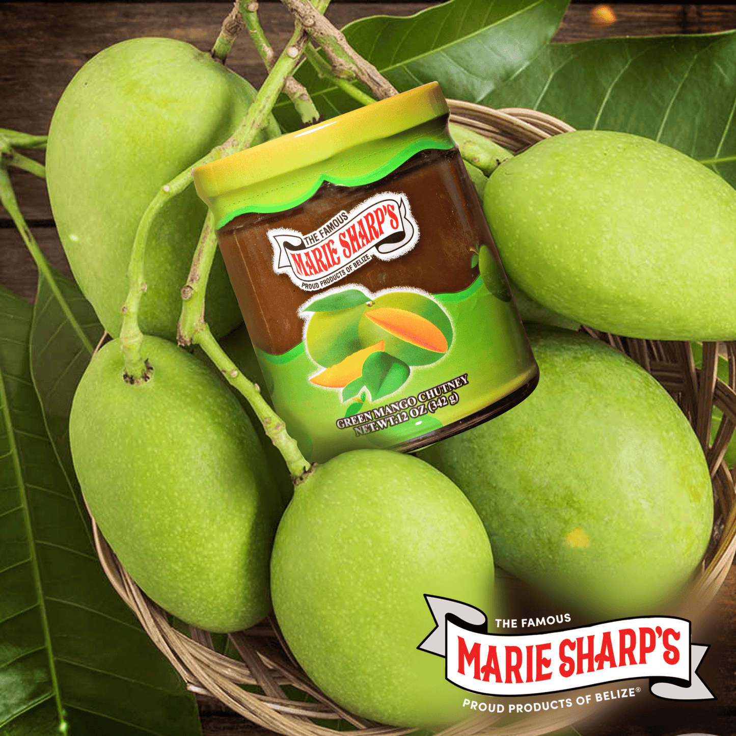 Marie Sharp's Jam - Green Mango Chutney, 11 oz
