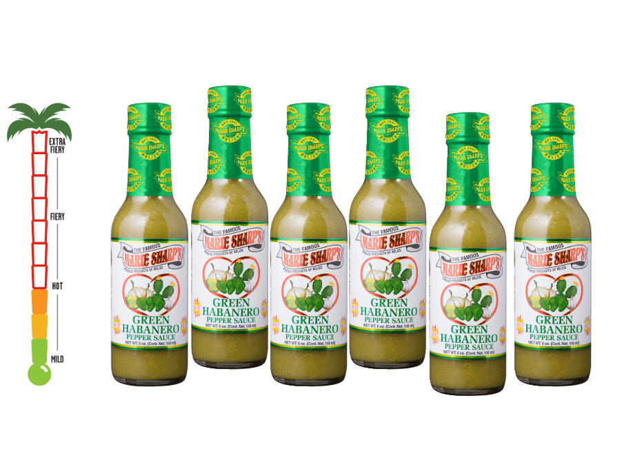 Marie Sharp's Green Cactus Habanero Pepper Sauce 5oz. Case of 6