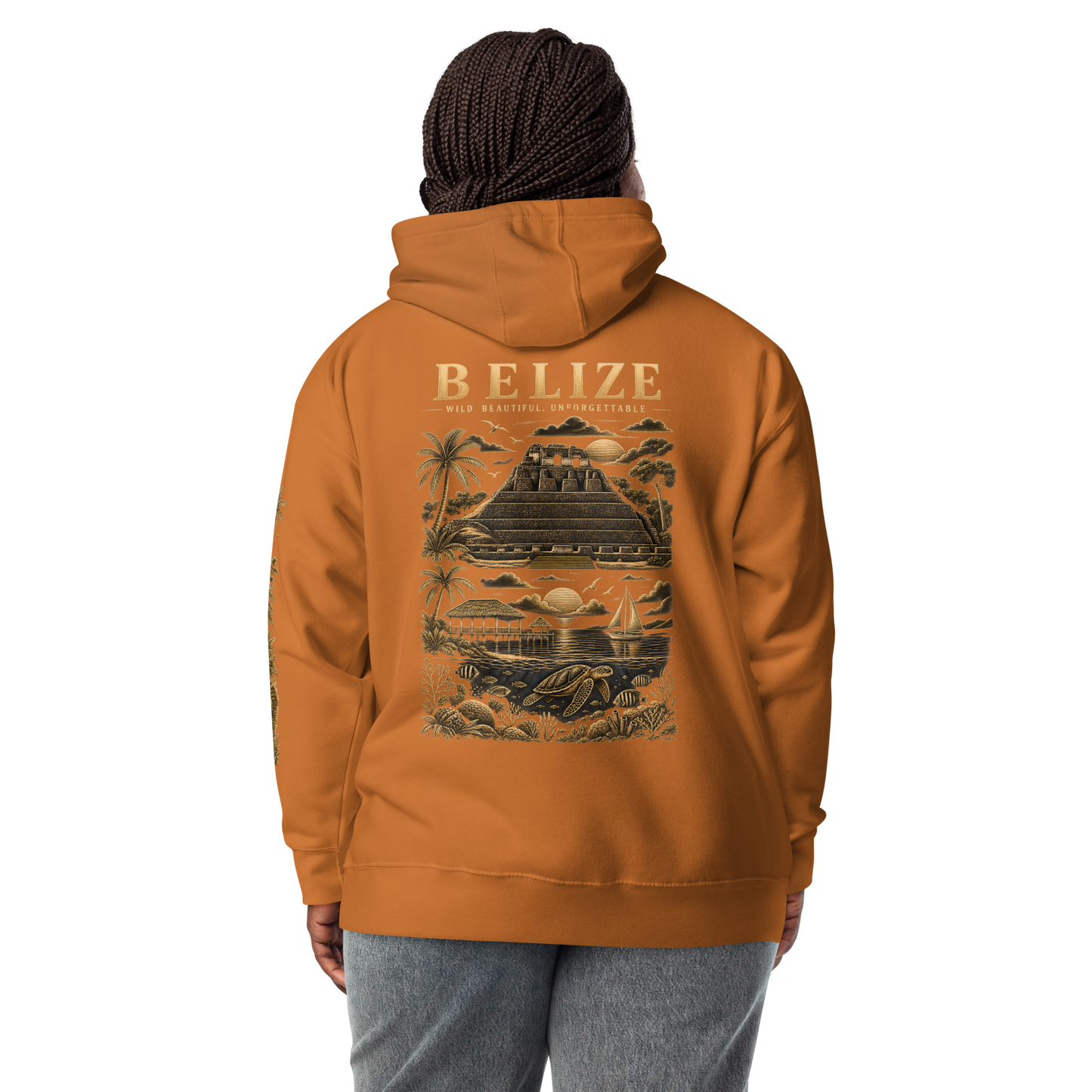 Belize Gold Unisex Hoodie