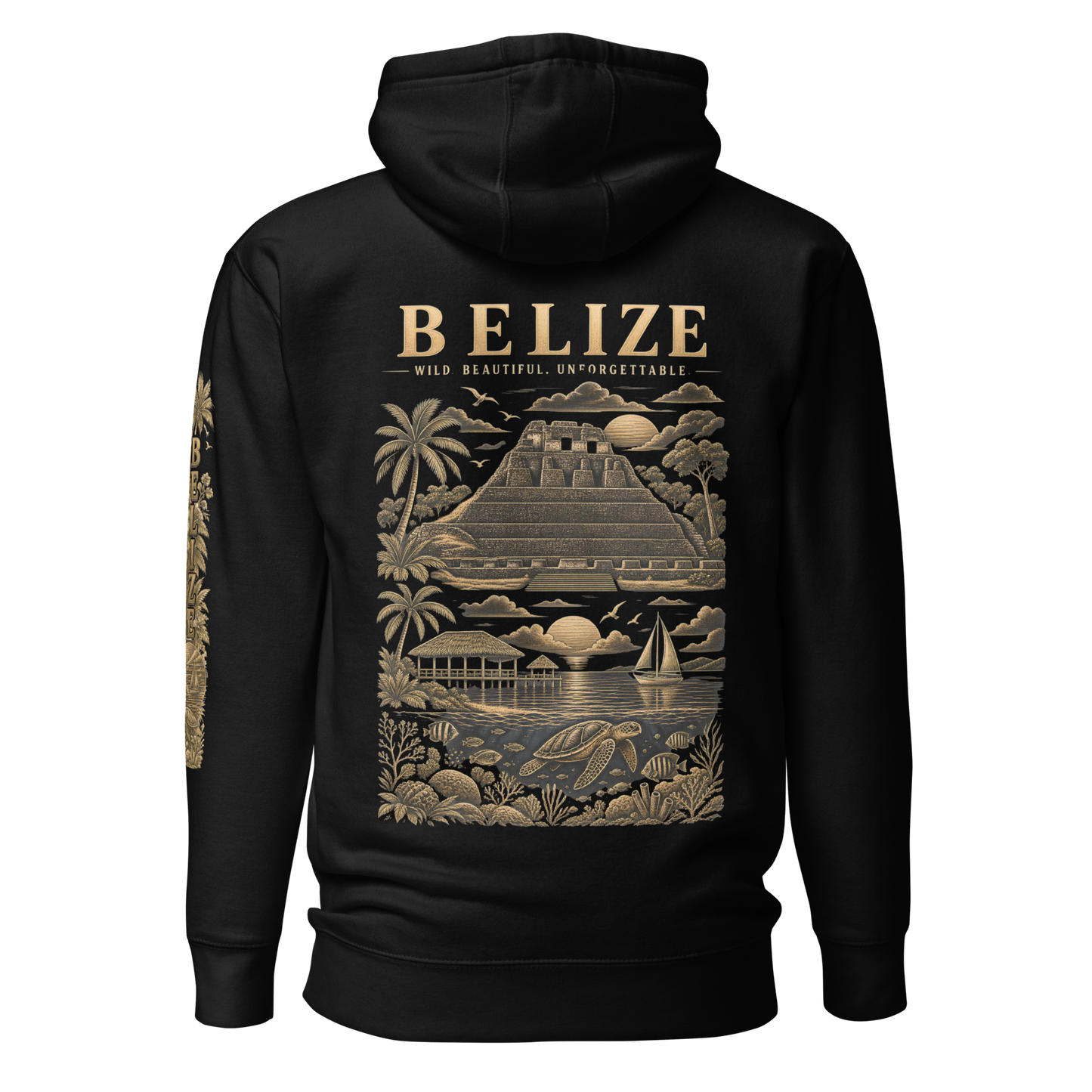 Belize Gold Unisex Hoodie