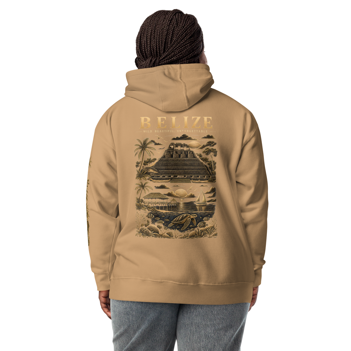 Belize Gold Unisex Hoodie