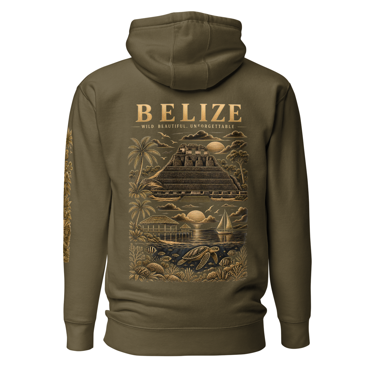 Belize Gold Unisex Hoodie