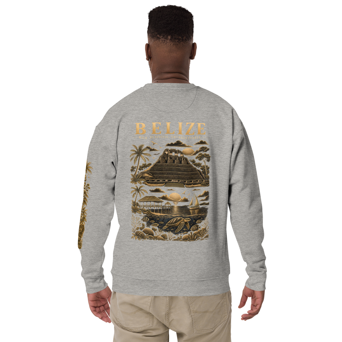 Belize Gold Unisex Premium Sweatshirt
