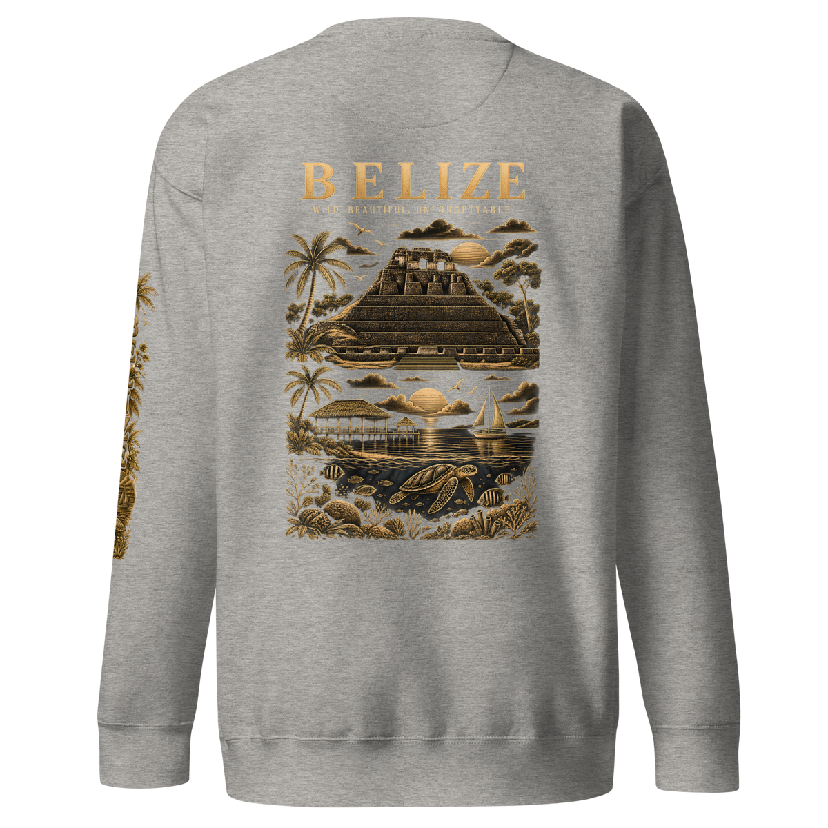 Belize Gold Unisex Premium Sweatshirt