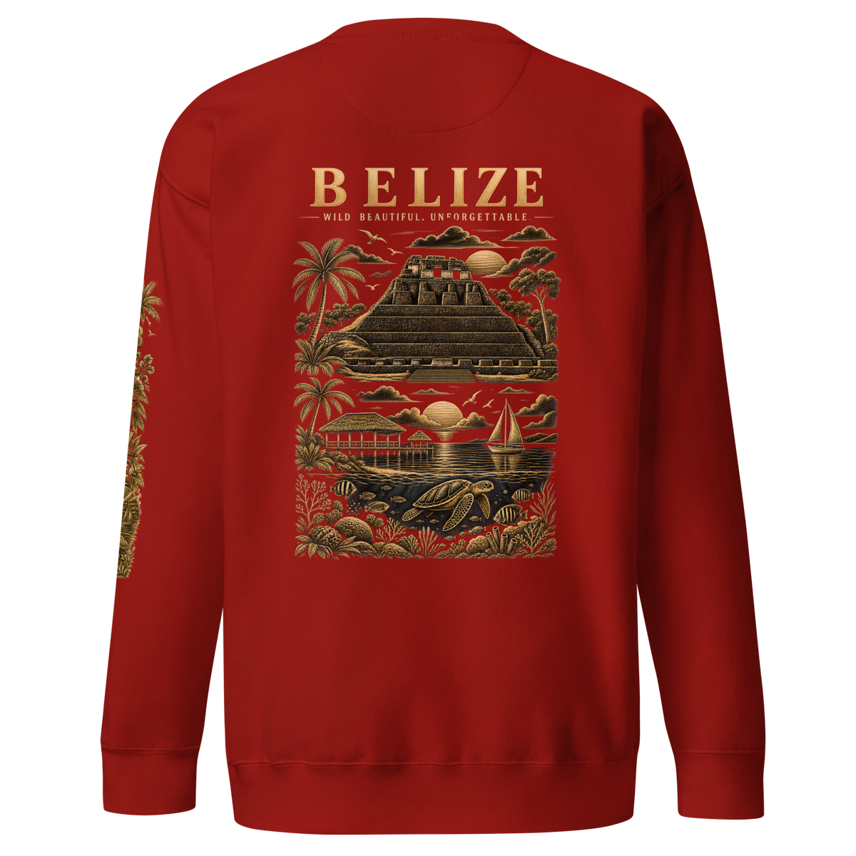 Belize Gold Unisex Premium Sweatshirt