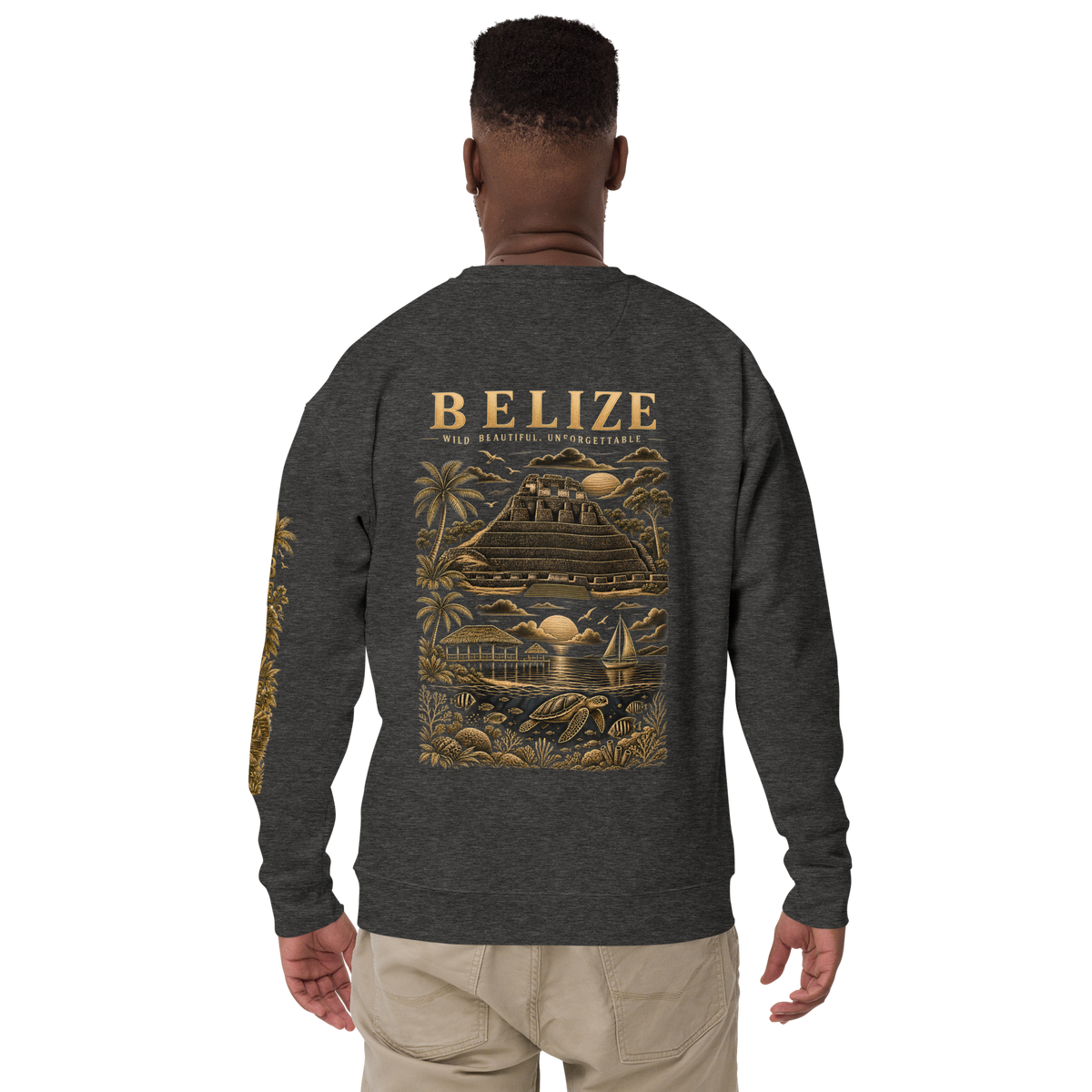 Belize Gold Unisex Premium Sweatshirt