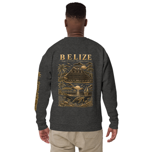 Belize Gold Unisex Premium Sweatshirt