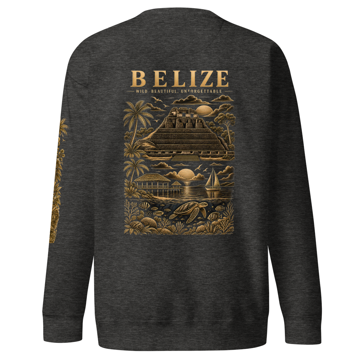 Belize Gold Unisex Premium Sweatshirt