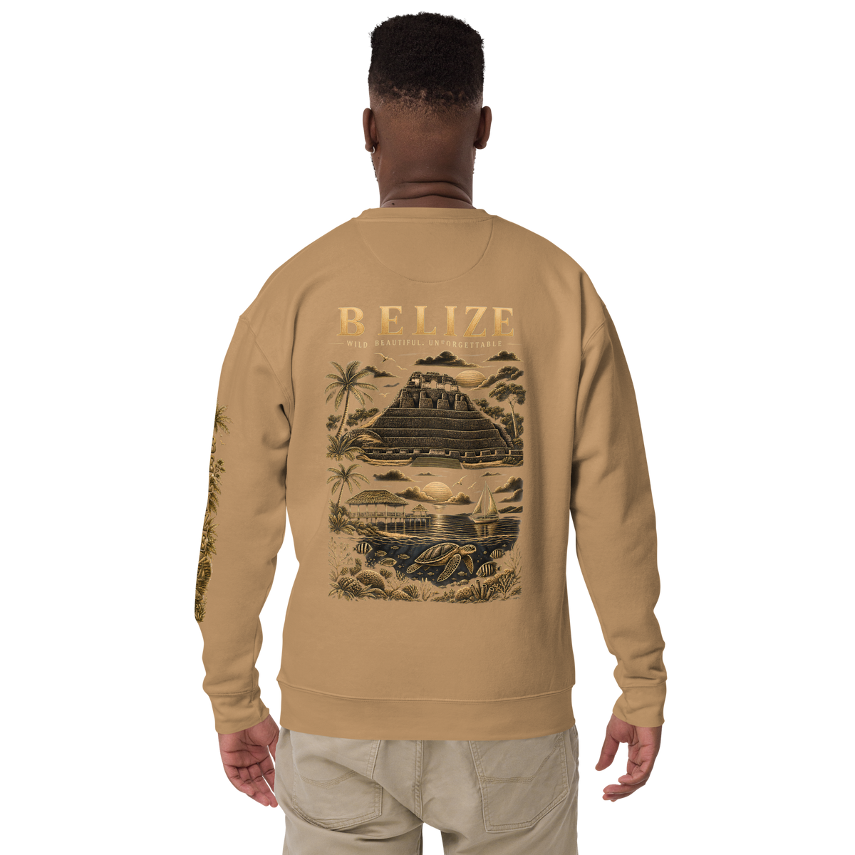 Belize Gold Unisex Premium Sweatshirt