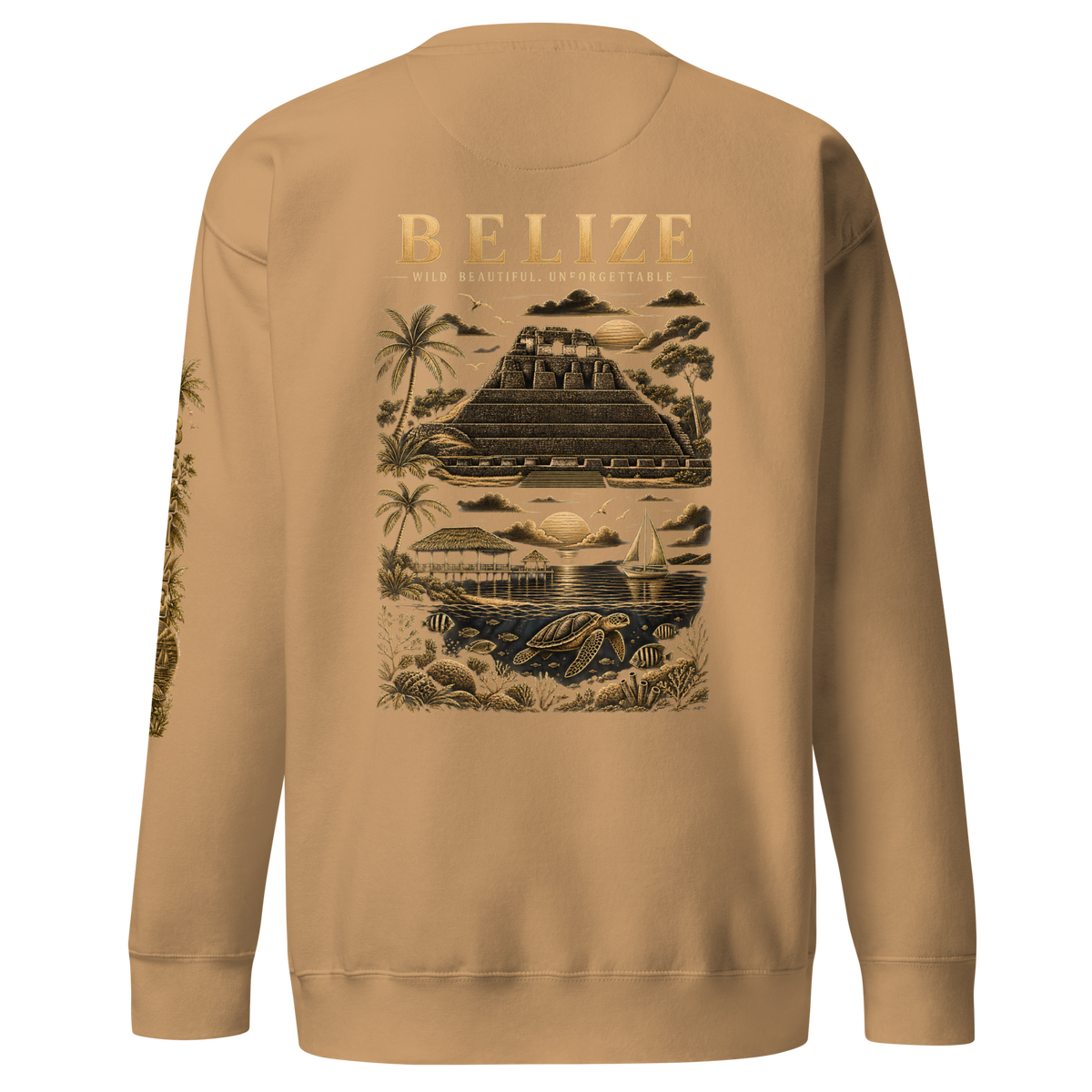 Belize Gold Unisex Premium Sweatshirt