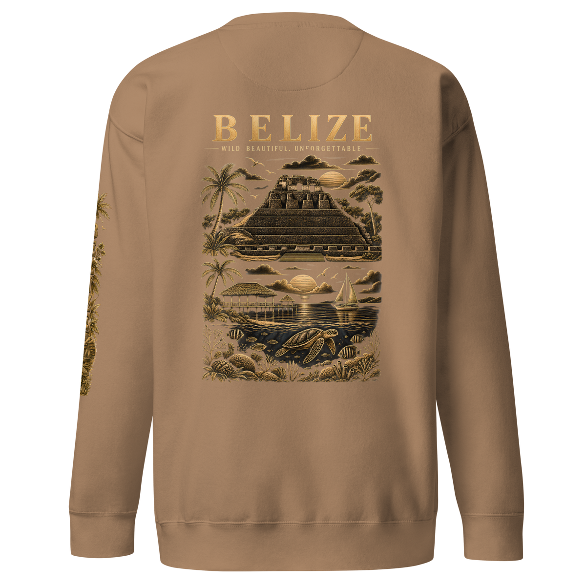 Belize Gold Unisex Premium Sweatshirt