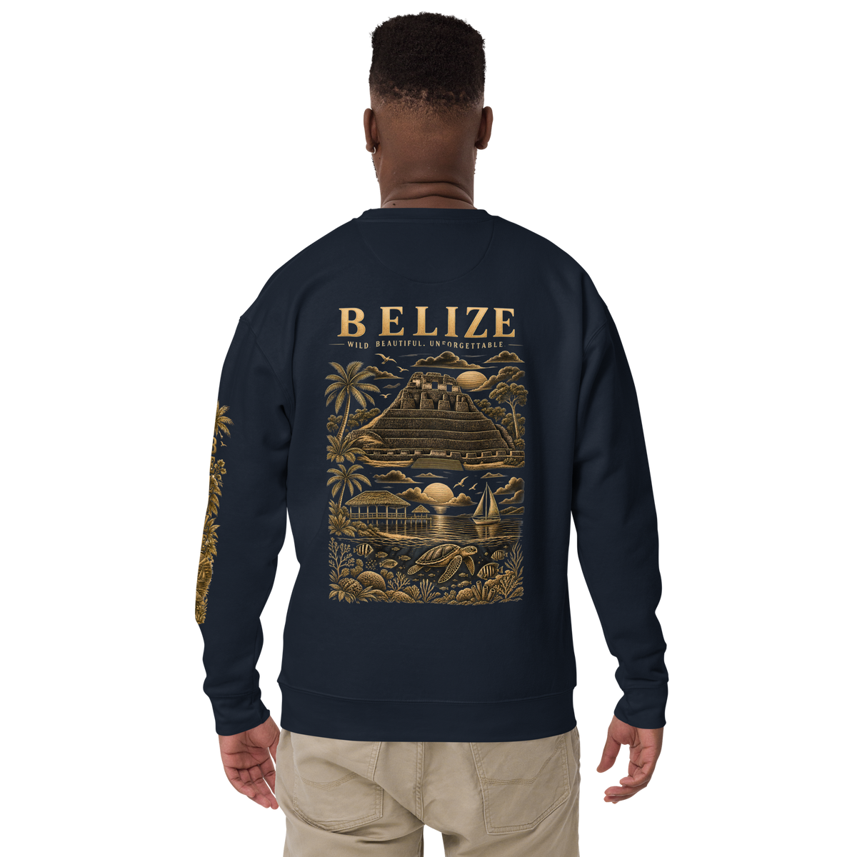 Belize Gold Unisex Premium Sweatshirt