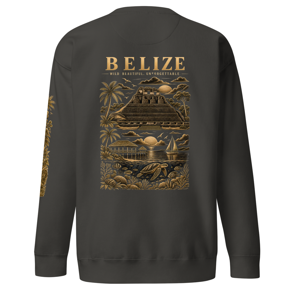 Belize Gold Unisex Premium Sweatshirt